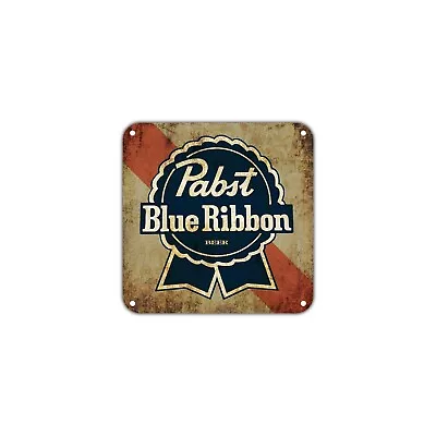 Pabst Blue Ribbon Beer Vintage Sign For Bars Pubs Man Cave Decor Metal Sign • $14.99