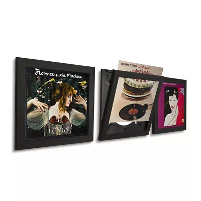 Record Album Frames - Play & Display Vinyl Record Frames Music Gift Black 3pcs • $135