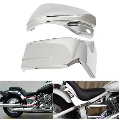 $37.99 • Buy Pair Chrome ABS Battery Side Covers For Yamaha V-Star 650 Dragstar 650 XVS650