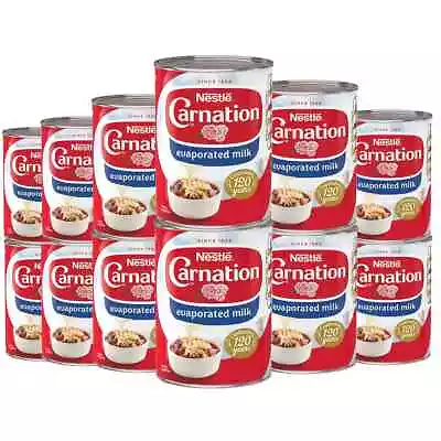 Nestle Carnation Milk Evaporated Milk Topping Desert Tin Long Exp Date 6 X 410g  • £13.99