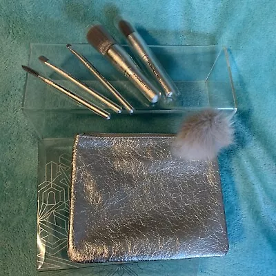 Mac Silver Snowball 5 Brush Set Travel Size With Travel Case • $130