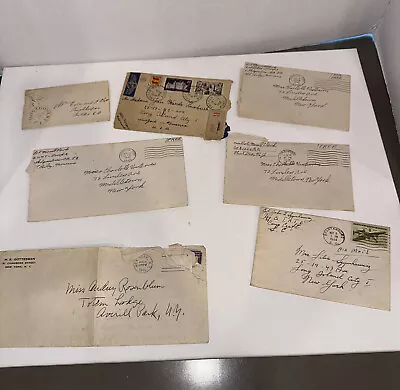 7 Vintage Letters 1940’s Original Lot Handwritten French And English • $22.49