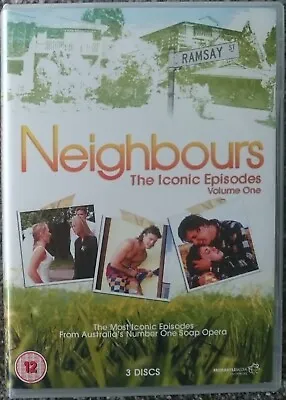 NEIGHBOURS: THE ICONIC EPISODES - VOL 1 (Rare 3 DVD Set Guy Pierce Kylie R0) • £9.95