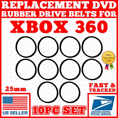 10PC Replacement Belt Rubber DVD Disk Drive For Xbox 360 & Slim Tray Repair • $7.25