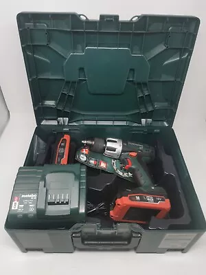 Metabo Cordless Drill SB 18 LT 2 X BatteryCharger(PLEASE READ - FAULTY CASE) • £314.04