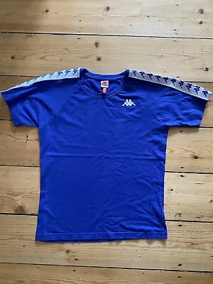 KAPPA - Designer Mens Taped Blue T-Shirt - SMALL • £2.99