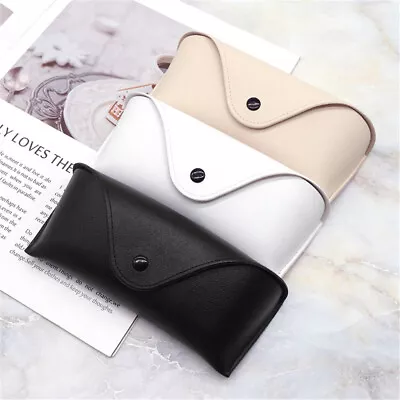 $9.49 • Buy Eye-Glasses Sunglasses Leather Shell Hard Protector Box Pouch Bag Spectacle Case