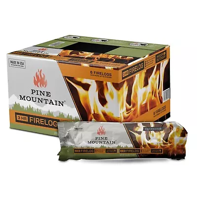 Pine Mountain Traditional 3-Hour Firelogs Long Burning Fire Log 6 Pack • $18.26