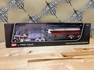 DCP 1/64 Peterbilt 379 Mac Spread Axle Dump Jake Transport Semi  Truck Farm Toy • $289.99