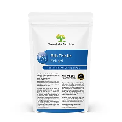 Milk Thistle Extract Silymarin 80% Powder 50g-300g Silybum Marianum Liver Aid • £17.99