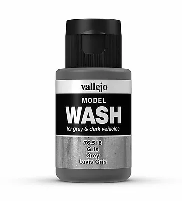 Vallejo Model Wash - Model Weathering - Grey 35ml - 76516 • £5.25