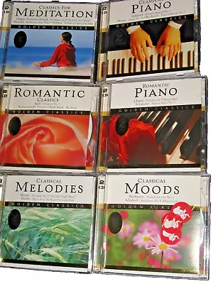 LOT 6 CD Classical Moods Madacy Romantic Piano Melodies Meditation Total 12 CDs • $12