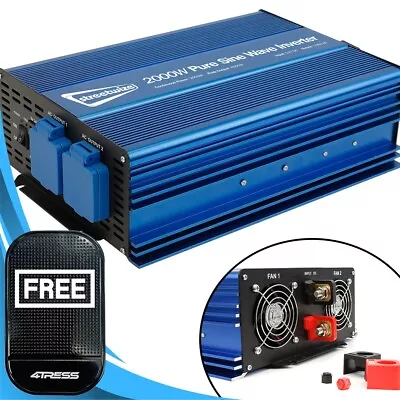 £209.54 • Buy 2000W 4000W Pure Sine Wave Power Inverter AC 12V To DC 230V USB SWPSI2000. Caps✅