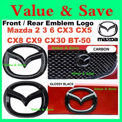 For Mazda CX3 CX5 CX8 CX30 MX5 Mazda 2 3 6 BT50 Front Grille Rear Trunk Emblem • $29.88