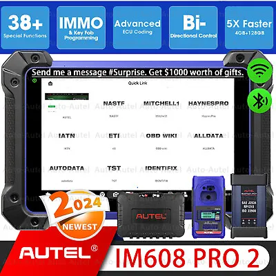 Autel MaxiIM IM608 PRO II IMMO Key Programming Tool IM608S II Diagnostic Scanner • $2899