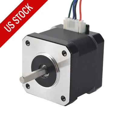 Nema 17 Stepper Motor 62oz.in 1.7A 42mm Bipolar 1.8deg 4-lead For CNC 3D Printer • $10.99