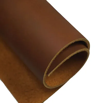 $65.03 • Buy 5/6OZ Brown Tooling Leather Square 2.0mm Thick Full Grain Cowhide Leather Craft