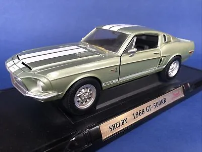 1:18 Cars Shelby Ford Mustang Road Signature GT-500KR Green Diecast Good Cond • £30