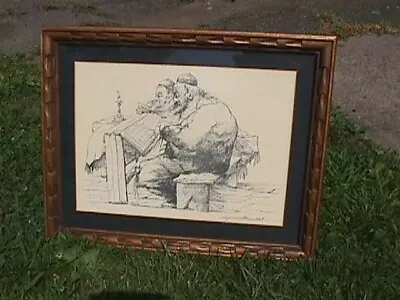 $830 • Buy   The Scholar ;Artist's PROOF, Ink On Paper, Signed Artist Seymour Rosenthal.