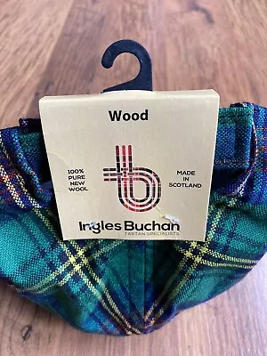 Ingles Buchan Scottish Tartan Pure Wool Baseball Golf Hat Made In Scotland New • £12