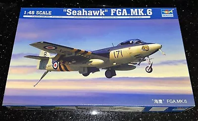 1/48 TRUMPETER  02826  Hawker   Seahawk   FGA Mk.6 With Extras • $34.95