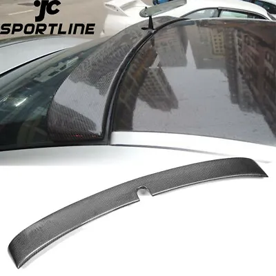 REAL CARBON Rear Roof Spoiler Lip For Benz E-Class W211 E55 E63 AMG Sedan 02-08 • $161.49