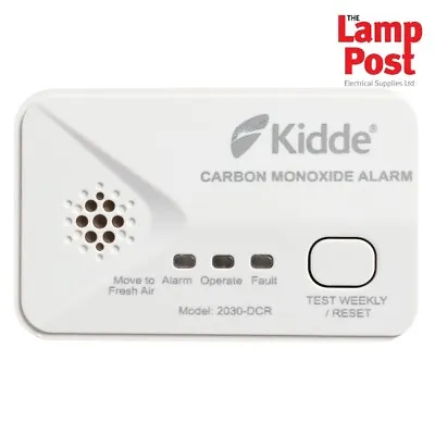 Kidde 2030-DCR - 10 Year Life Carbon Monoxide CO Detector AA Battery Alarm • £15.39