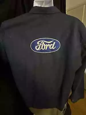 VTG RARE 1980's FORD Employee Work Jacket Size Large USA Made • $45