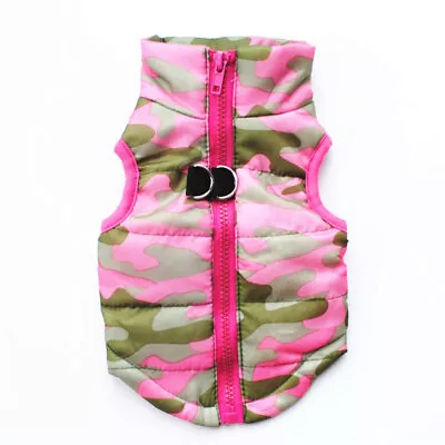 Winter Warm Dog Vest Small Puppy Coat Jacket Pet Cat Christmas Clothes XS-2XL UK • £7.19