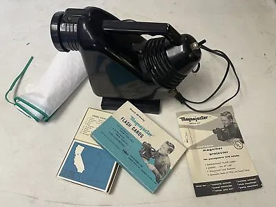 Vintage 1962 MAGNAJECTOR Magnifier Projector Deluxe Set - ORIGINAL BOX - WORKS! • $17.50