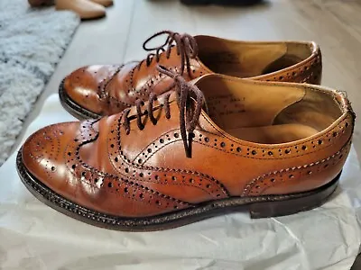 Loake Lydney Brown Classic Country Brogue 7 Needs Resole • £24.99