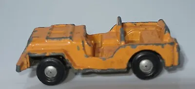 Vintage Marx Diecast Car Jeep Orange Hong Kong • $5