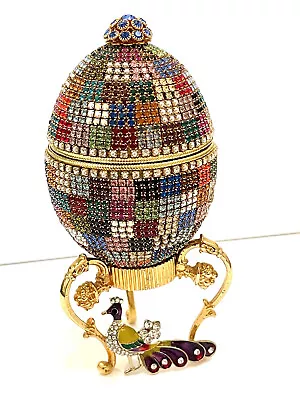 1994 Antiques Imperial Faberge Eggs Faberge Egg Style Gold Faberge Egg • $1999
