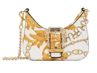VERSACE JEANS COUTURE White & Gold Chain Couture Bag • $165