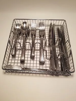 58 Pc Lot Martha Stewart MSE Stainless China Flatware & Wire Rack Set • $44