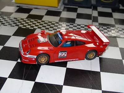 SCALEXTRIC PORSCHE GT1 Car - Complete + Lights & New Rear Tyres ! • £12.75
