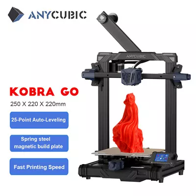 $299 • Buy ANYCUBIC Kobra Go 3D Printer FDM DIY Kit 25-Point Auto Leveling Fast Printing