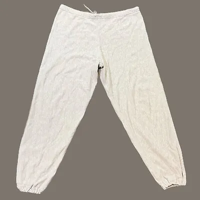Vintage PFU Sweatpants Military Gusset Drawstring Cotton Size Large Gray • $18.91