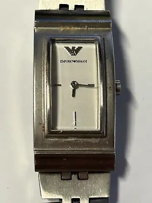 Working Ladies Silver Emporio Armani Quartz Watch FI • $58