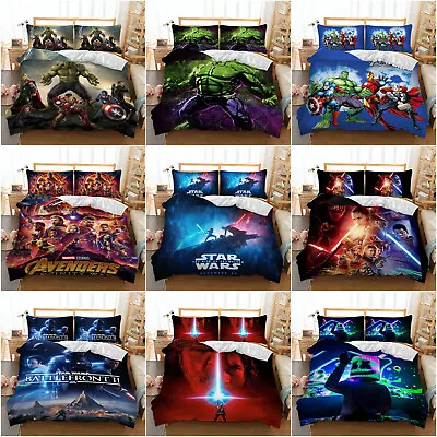 Star Wars The Avengers Duvet Cover Set Bedding Set Single Double King Pillowcase • £21.99