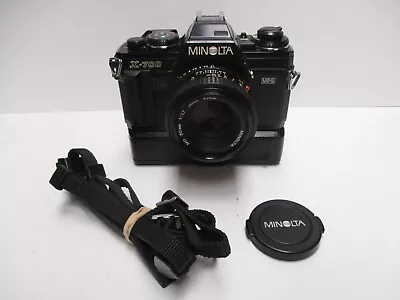 Minolta X-700 Body W/50mm F1.7 Lens Winder Strap Batteries #1 MINT MINUS • $119