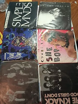 Quick Sale 6 45's W/Pic Sleeve Grand Funk David Bowie & More All VG+ Vinyl • $6.95