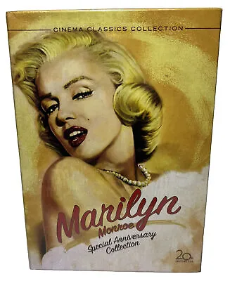 Marilyn Monroe Special Anniversary Collection (6-Disc DVD FOX Box Set) NEW • $25.99