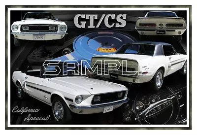 1968 Mustang GT California Special Poster Print • $22.95