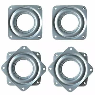 Lazy Susan Turntable Bearings 4 Pack 3 Inch Square Heavy Duty Swivel Plate 5/... • $15.55