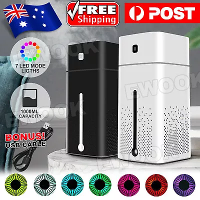 $16.95 • Buy 1L Ultrasonic Air Humidifier Mist Aroma Diffuser Oil Purifier LED Light USB