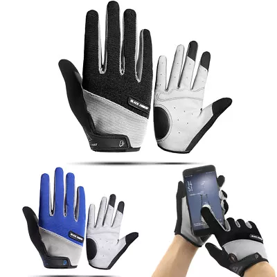 Men Cycling Gloves Motocycle MTB Mountain Bike Gloves Full Finger Biking Gloves • $8.59