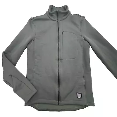 Ornot X Polartec Power Stretch Gray Mens Bike Jacket Small Full Zip Mock Neck • $89.99