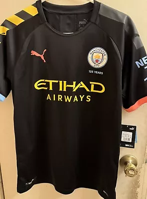 New PUMA 2019-20 MANCHESTER CITY Phil Foden Away Jersey Black Medium Kit • $50