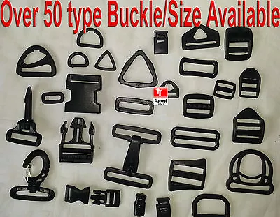 Buckle Fastener Ladderlock Webbing Tent Bag Strap D Ring Rucksack Snap On Hook • £4.99